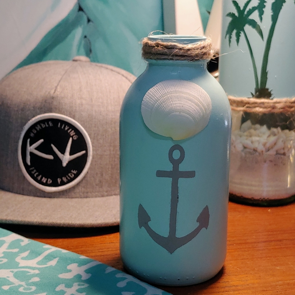 Anchor Bottle Beach Decor